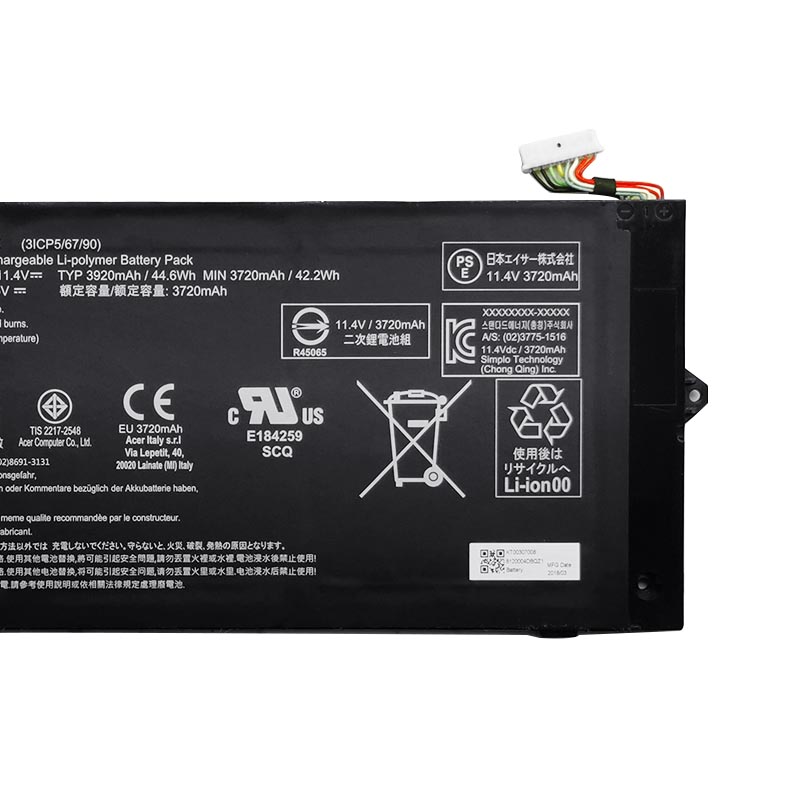 Battery Acer Chromebook 514 CB514-1HT-C07F 3920mAh 44.6Wh