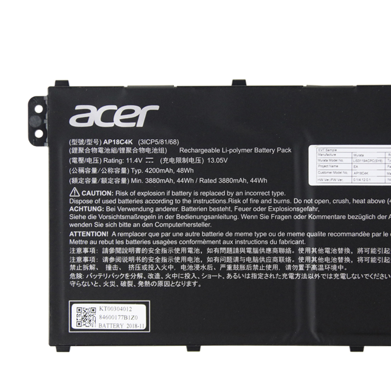 4200mAh 48Wh Battery Acer Aspire 5 A515-43G-R9ZW