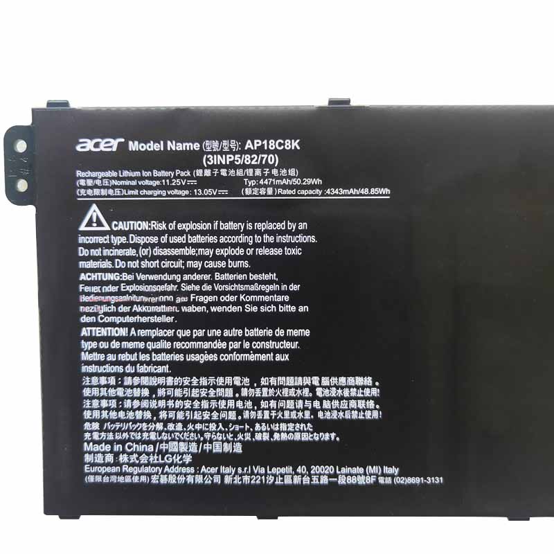 Battery Acer Swift 3 SF314-57-75LL 4471mAh 50.29Wh