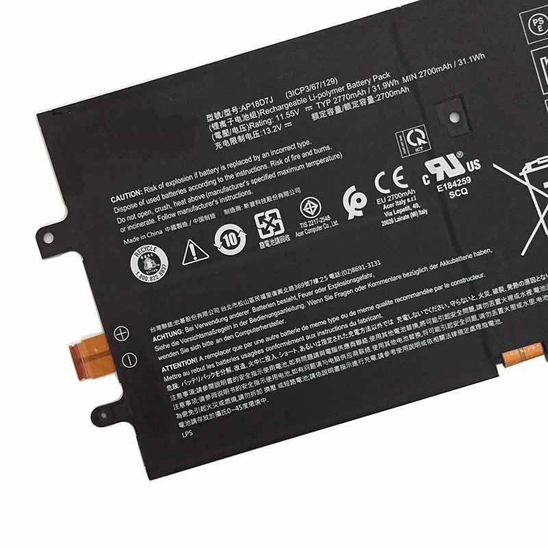 2770mAh 31.9Wh Battery Acer Swift 7 SF714-52T-70S6