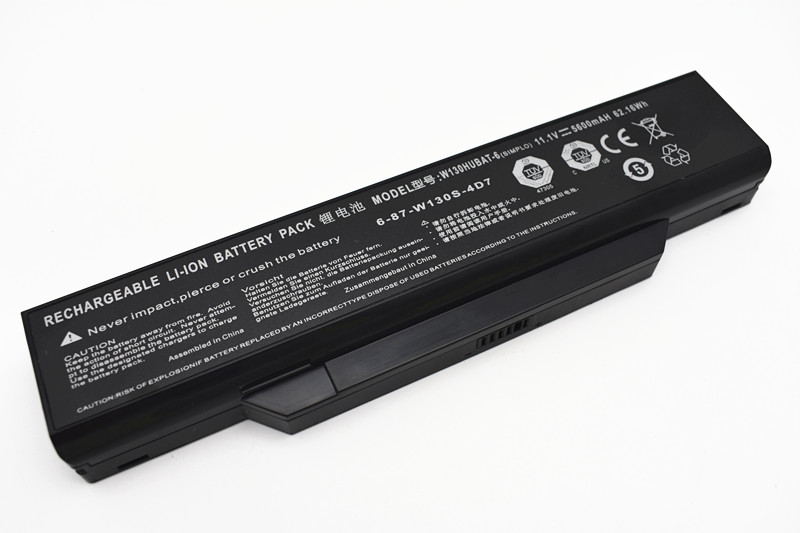 Clevo 6-87-W130S-4D7 Battery 62.16Wh 5600mAh 6-Cell