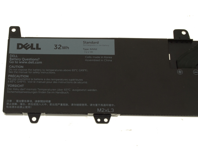 32Wh 4 Cell Dell 0JV6J Battery