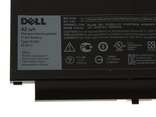 3530mAh 42Wh Battery Dell 21X15 KNM09 V6VMN