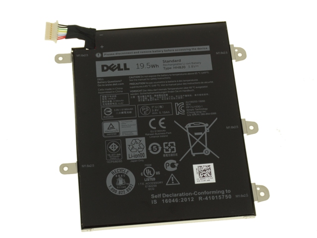 19.5Wh 4-Cell Dell HH8J0 0HH8J0 WXR8J FDD57 Battery - Click Image to Close