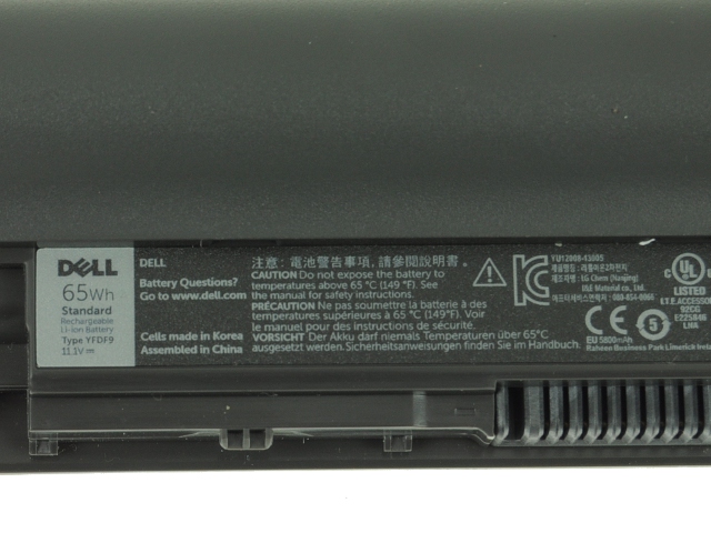 Dell HGJW8 Battery 65Wh 6-Cell