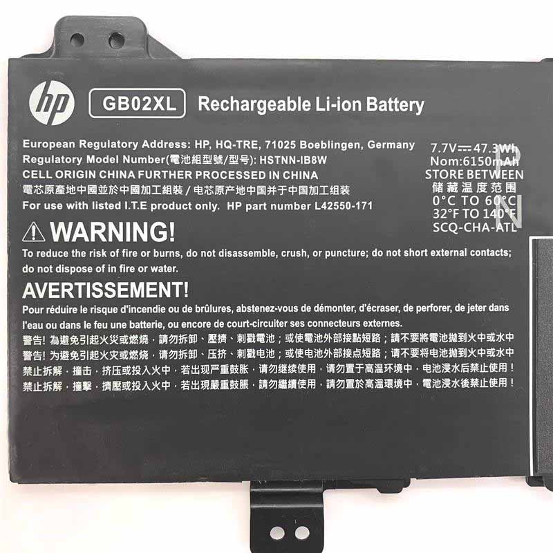 Battery HP Chromebook 14-db0042wm 14-db0080nr 6150mAh 47.3Wh