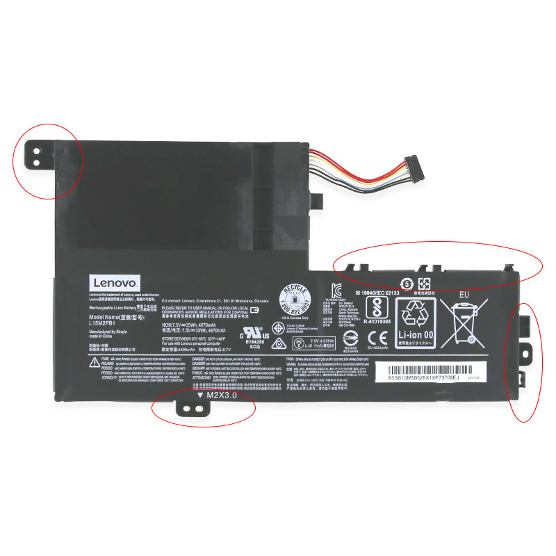 Battery Lenovo Yoga 520-14IKB 80X800HDRK 4670mAh 35Wh