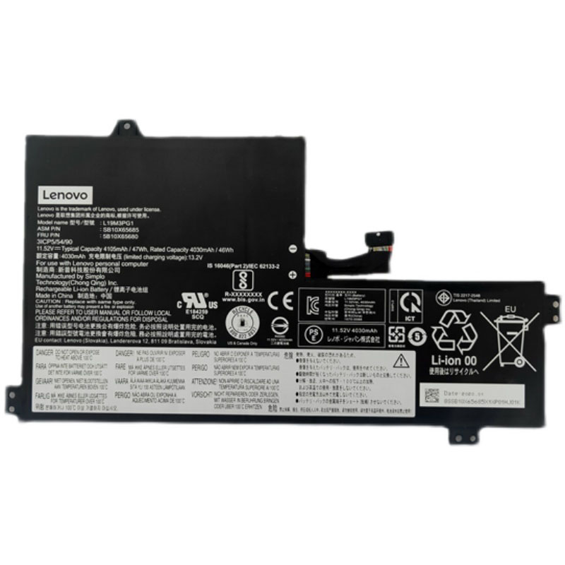 Battery Lenovo L19L3PG1 L19M3PG1 4105mAh 47Wh