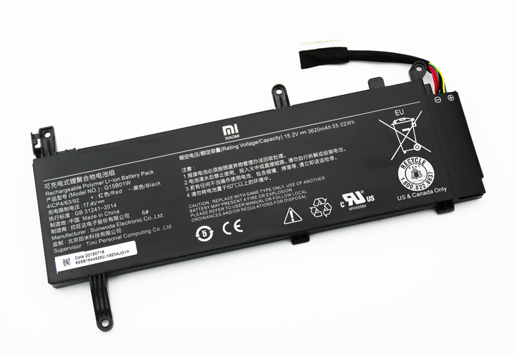 Battery Xiaomi G15B01W G15BO1W 3620mAh 55.02Wh - Click Image to Close