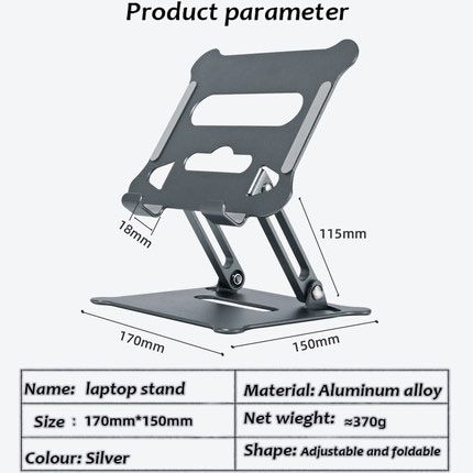 Adjustable Foldable Universal Pad Tablet Stand Riser Suitable for all Tablet Black